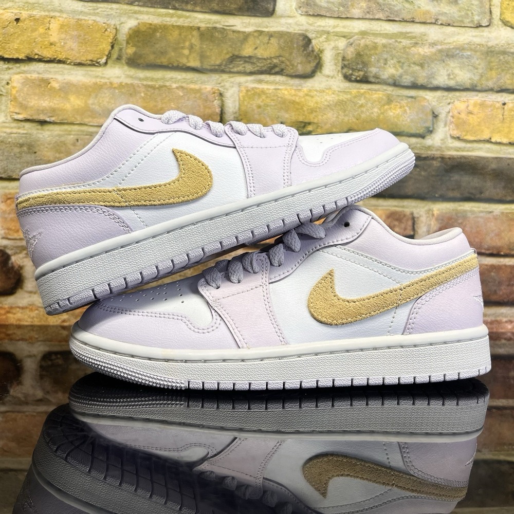 Women's Size 6 - Nike Air Jordan 1 Low Casual Shoe Grape Lemon Wash DC0774-501